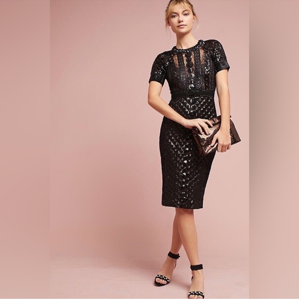 NWT Anthropologie Byron Lars Art Deco Dress